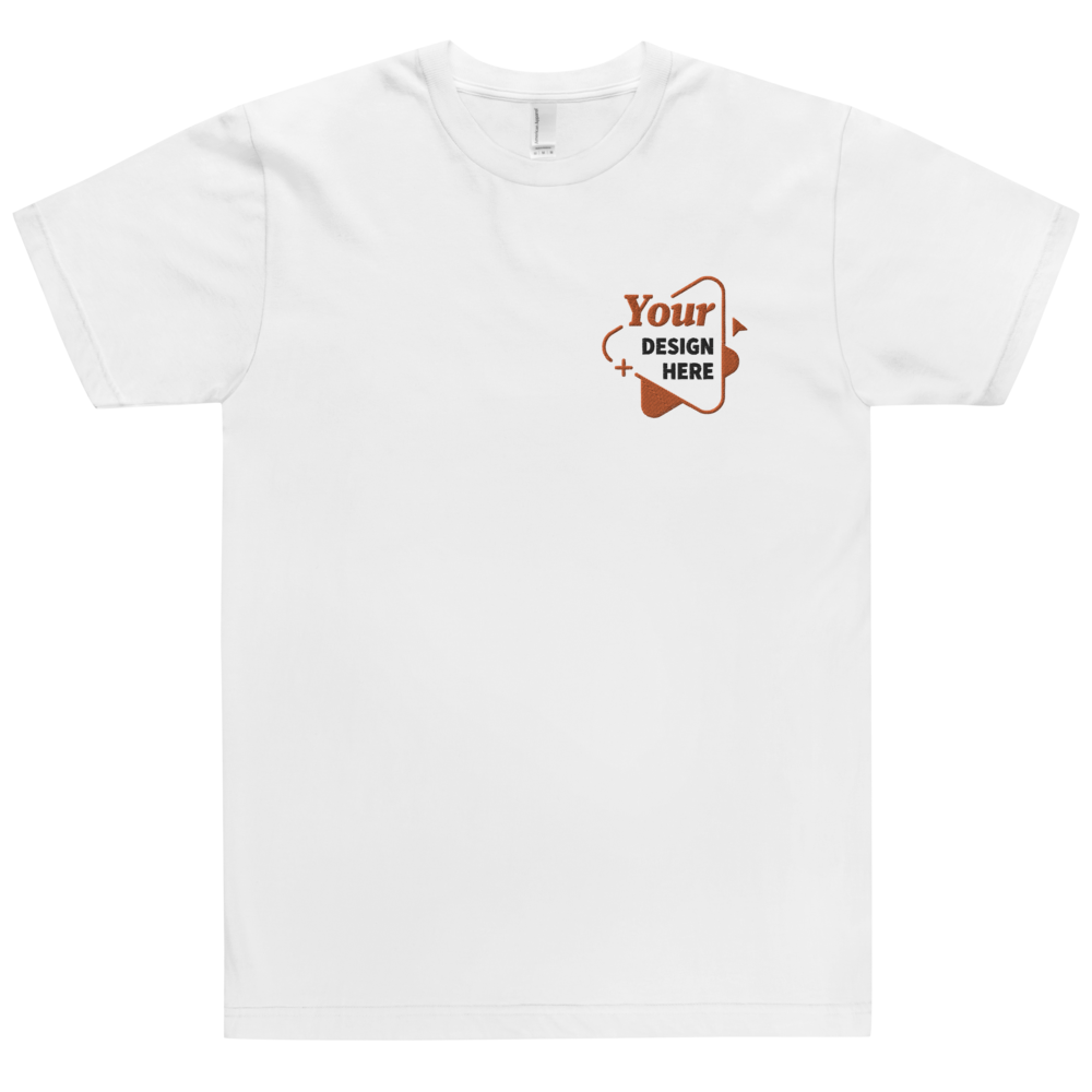 Unisex Embroidered T-Shirt | American Apparel 2001W