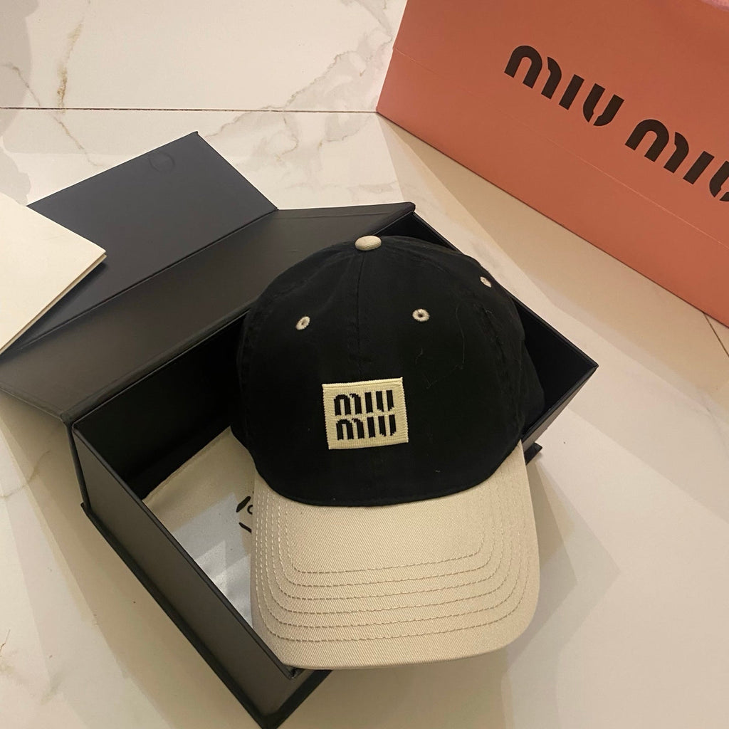 Miu Miu Contrast Color Baseball Cap