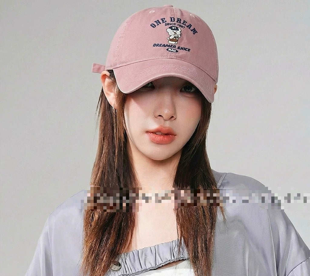 Embroidered Bear Baseball Cap