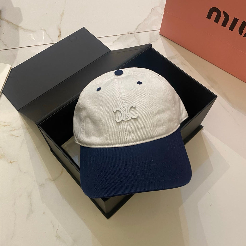 Celine Color-Blocked Baseball Cap
